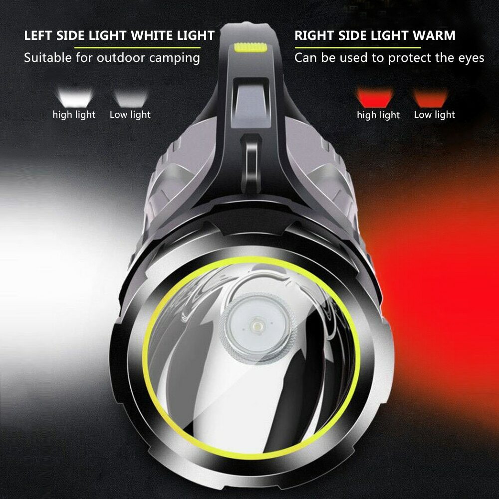 Most Powerful 80000LM LED Searchlight Flashlight Handle Spotlight Torch