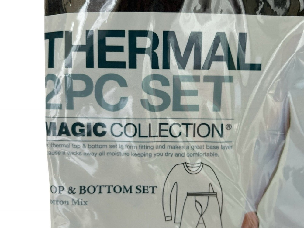 thermal top and bottom set mens size medium deadstock NWT
