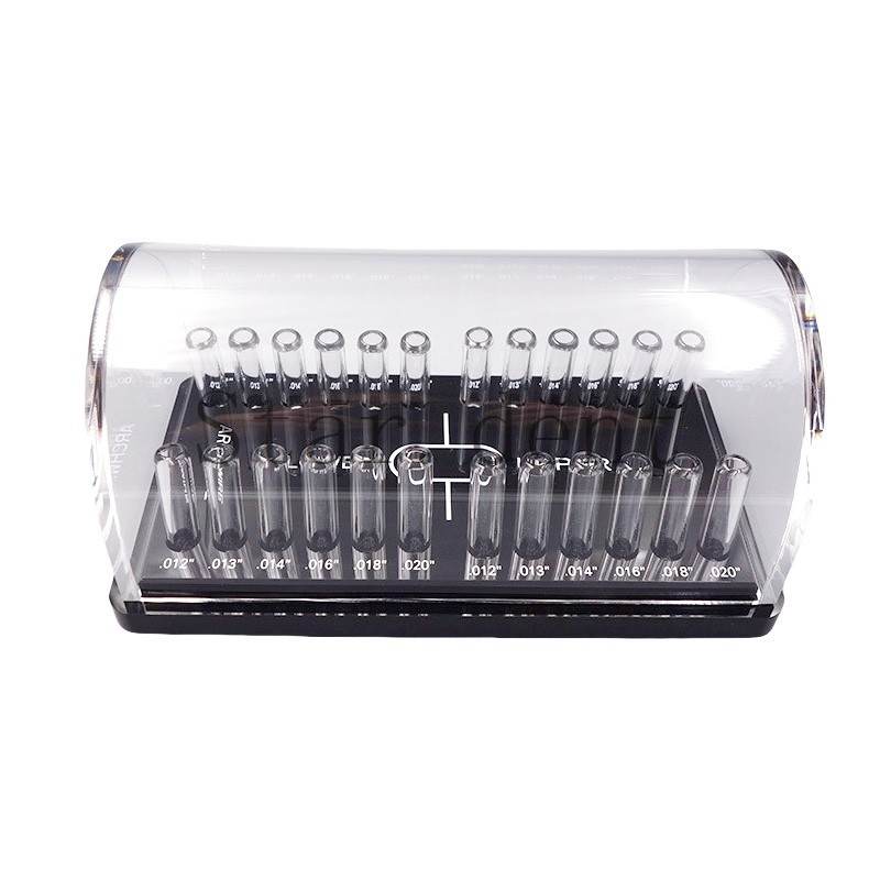 Dental Orthodontic Arch Wire Storage Box Round/Rectangular Acrylic Organizer