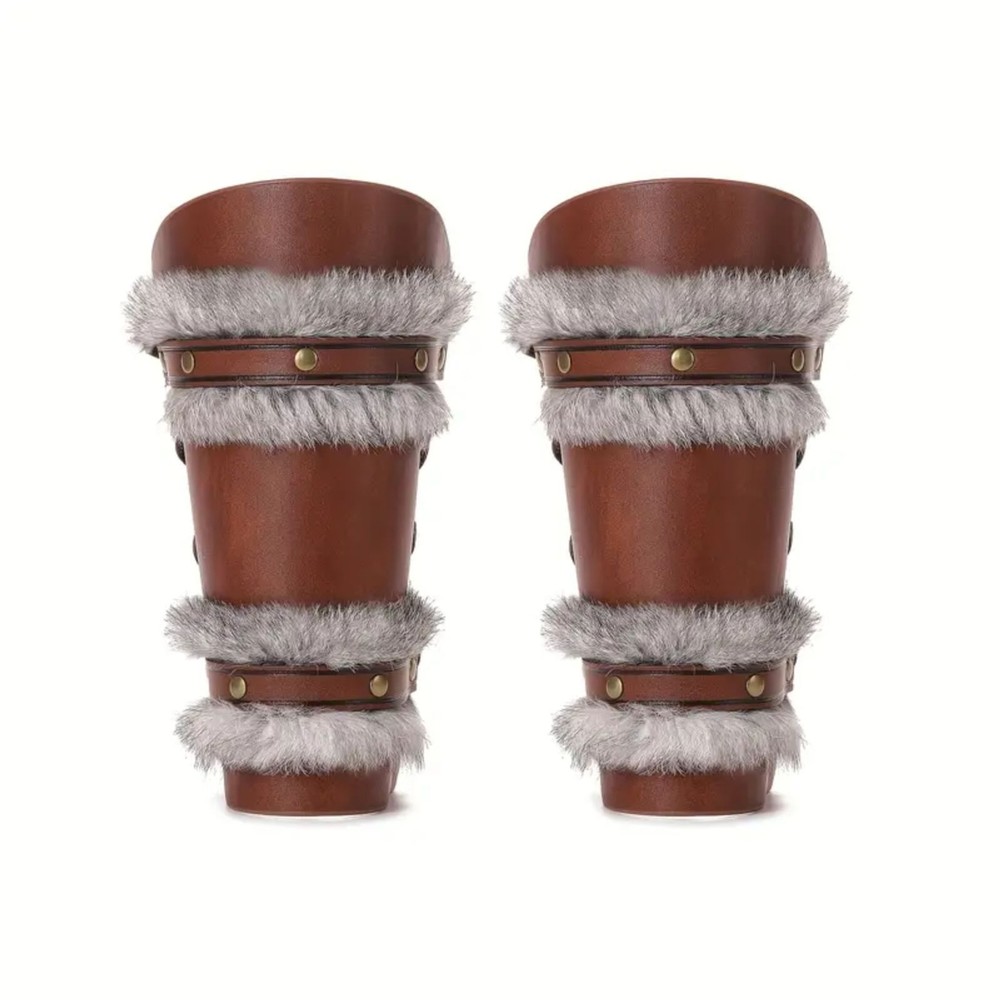 8 piece Medieval Knight Brown Accessories Set