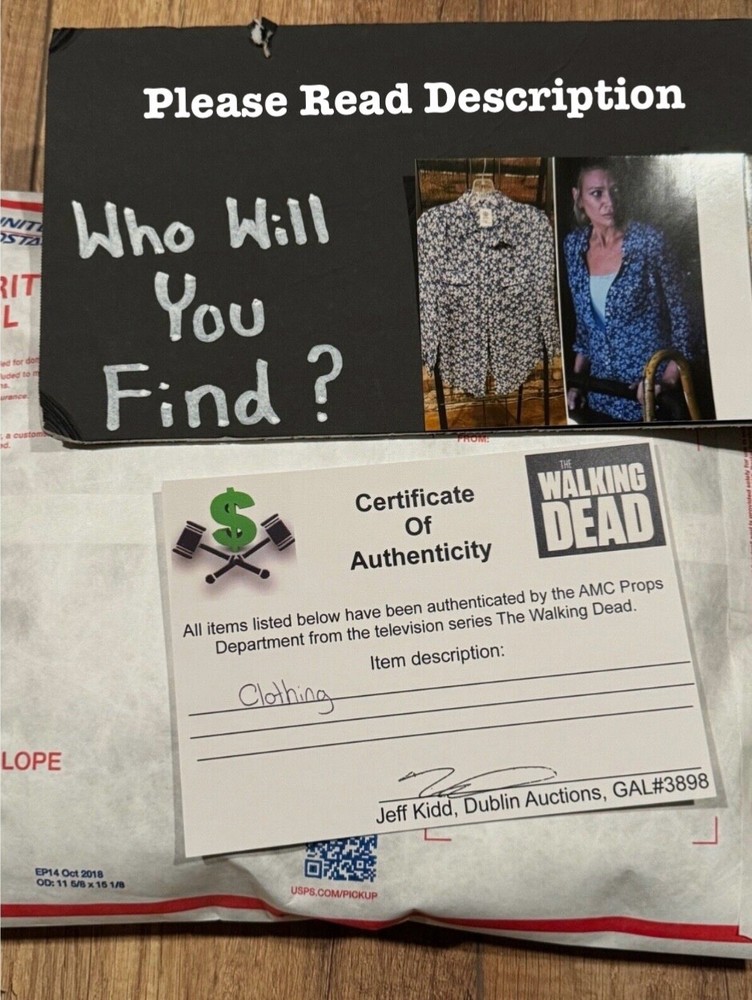 The Walking Dead Prop Wardrobe Grab Bag with COA
