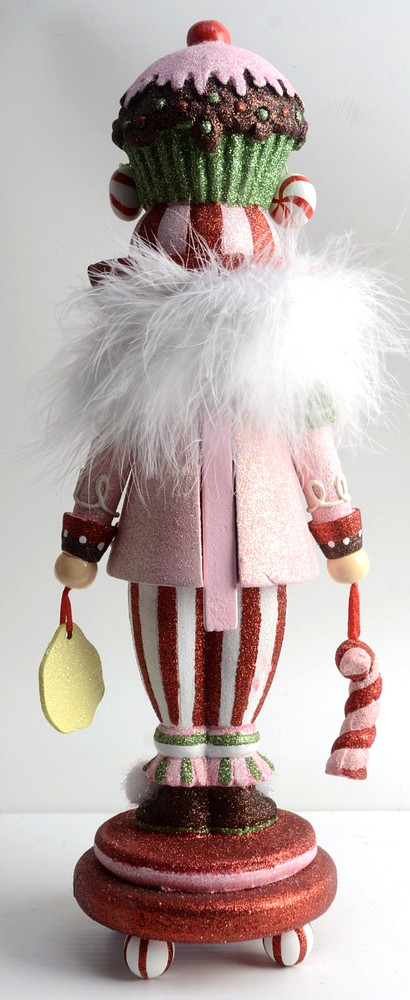 Kurt Adler Hollywood Nutcracker Candy Cupcake Hat Nutcracker w Box 16.5" EUC