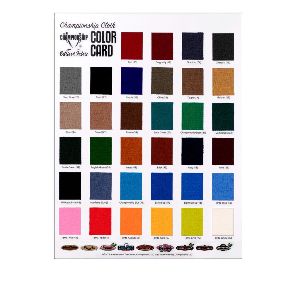 8' Oversized Championship Saturn II Teflon Billiard Pool Table Cloth-Basic Green