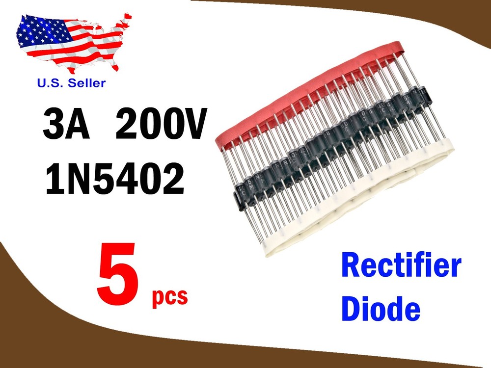 1N5402 (5 pcs) 3A 200V Rectifier Diode