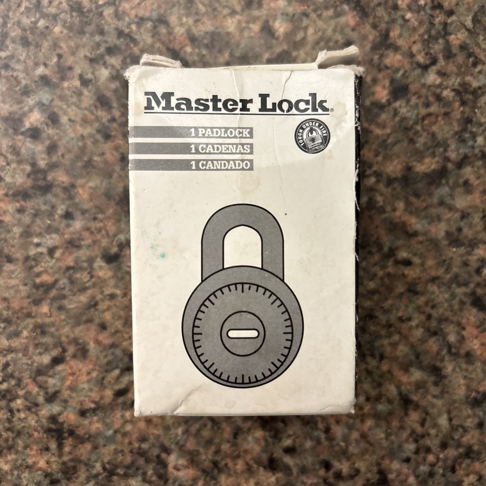 Master Lock 1525 Combination Padlock - New Open Box