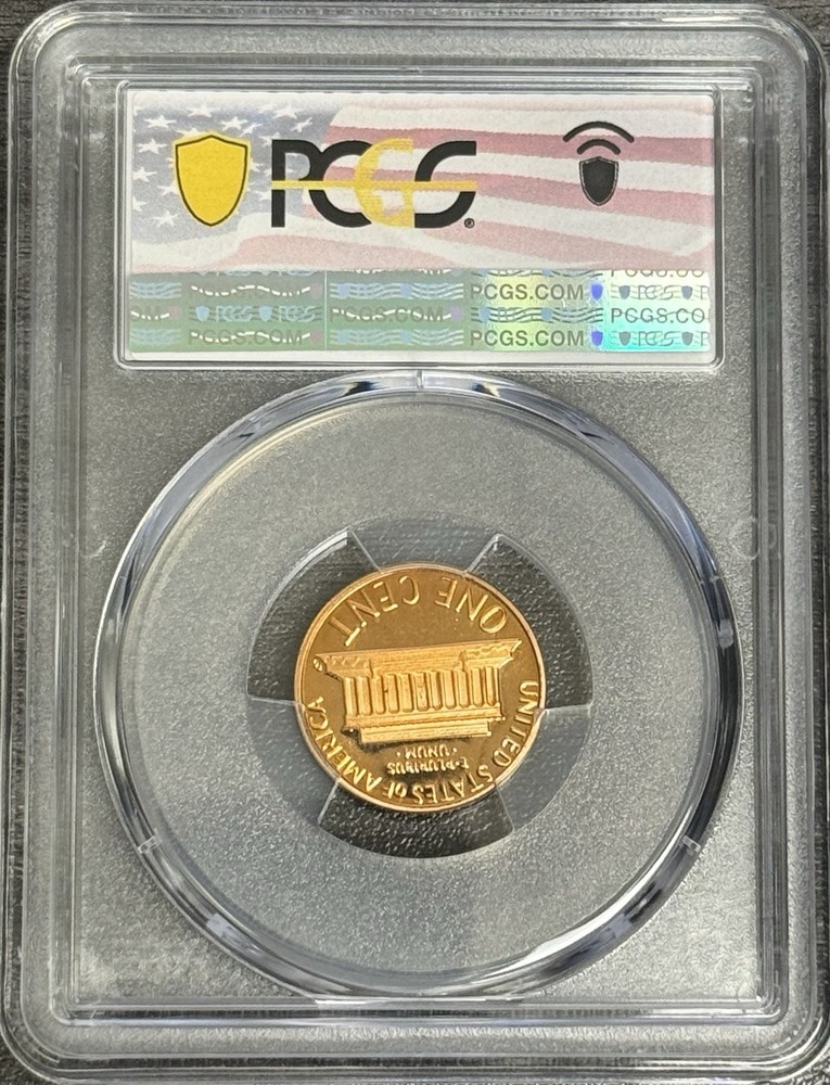 1981 S Type 2 Proof Lincoln Cent PCGS PR69RD DCAM, Portrait Label