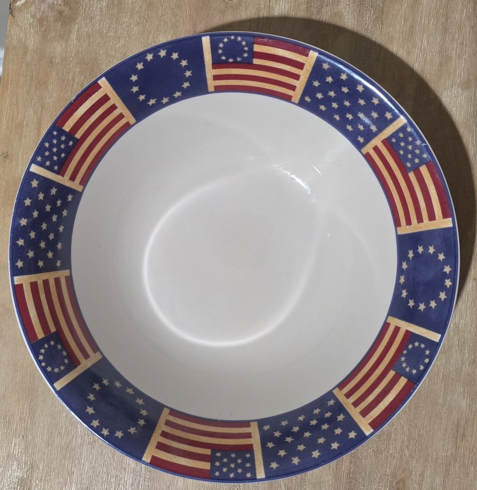 Coventry Genuine Stoneware  Liberty Pattern Pasta/Vegetable Bowl Replacement