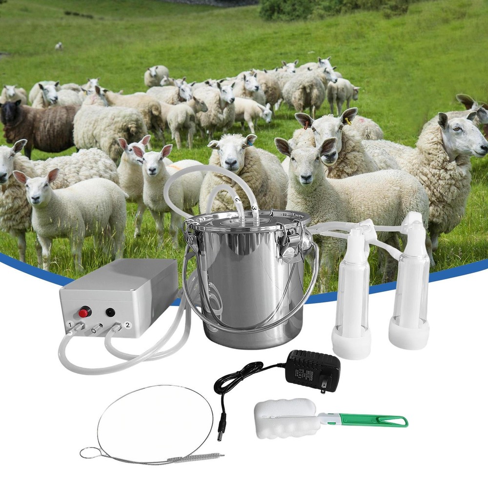 Electric Goat Milker Machine 3L Pulsating Automatic Breast Pump