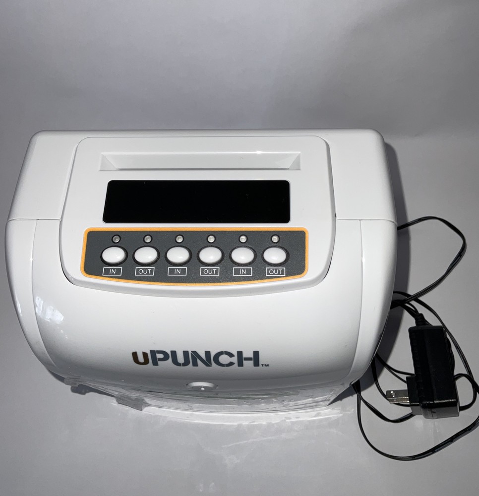 uPunch Time Clock FN1000, No Key, Only Time Clock & Adapter - Punch Clock