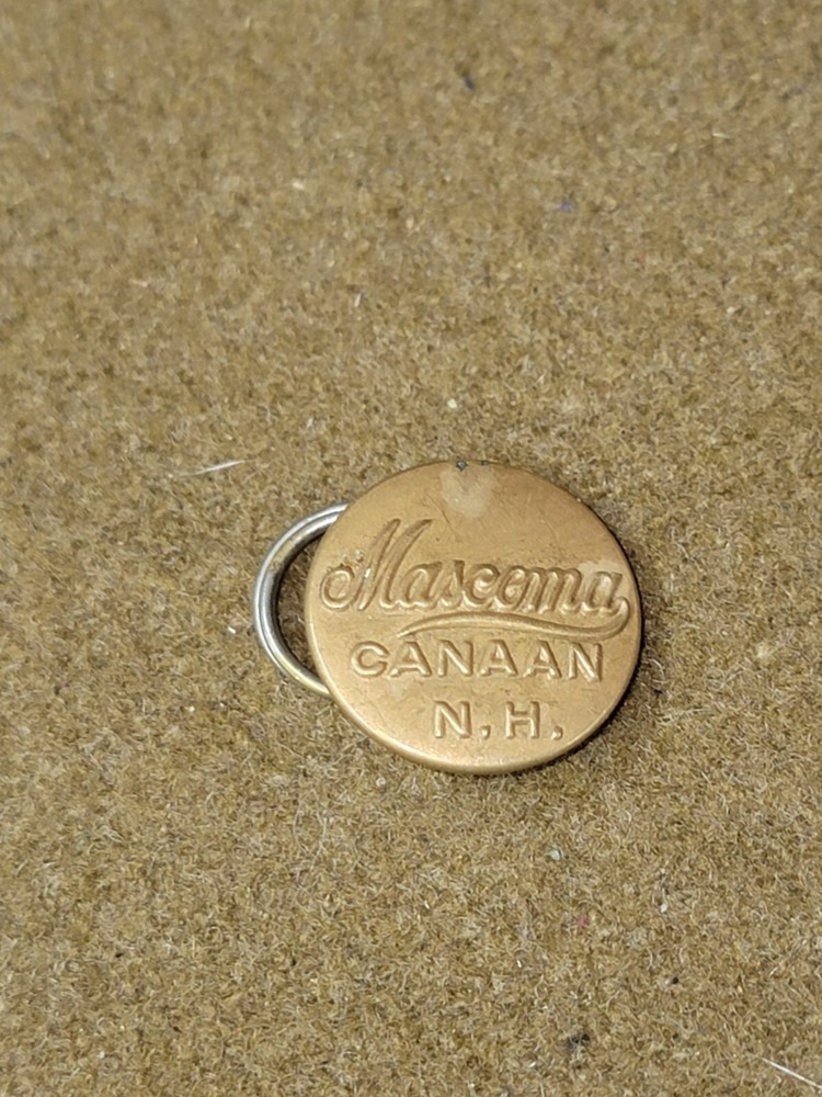 Antique Mascoma Canaan N.H. Button