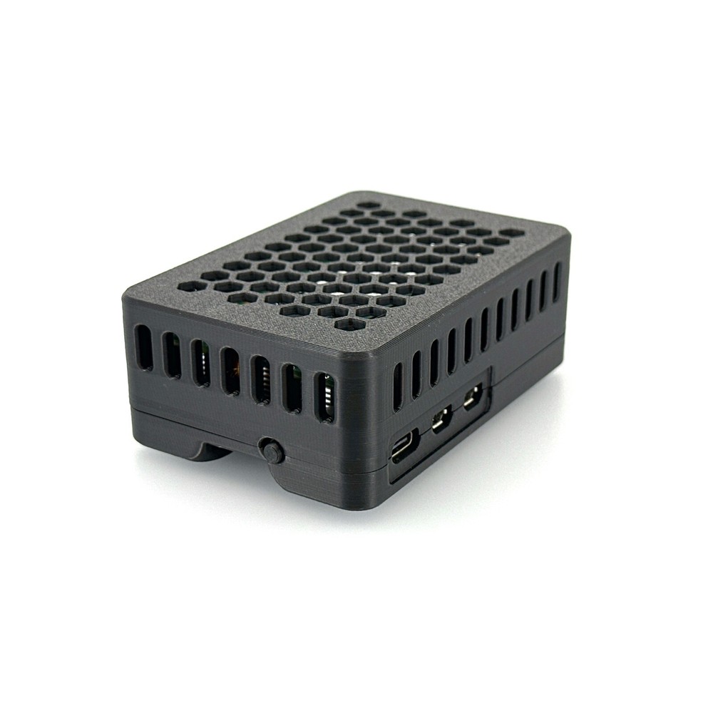Raspberry Pi 5 Case for Official Raspberry Pi M.2 Hat+, Custom 3D-Printed