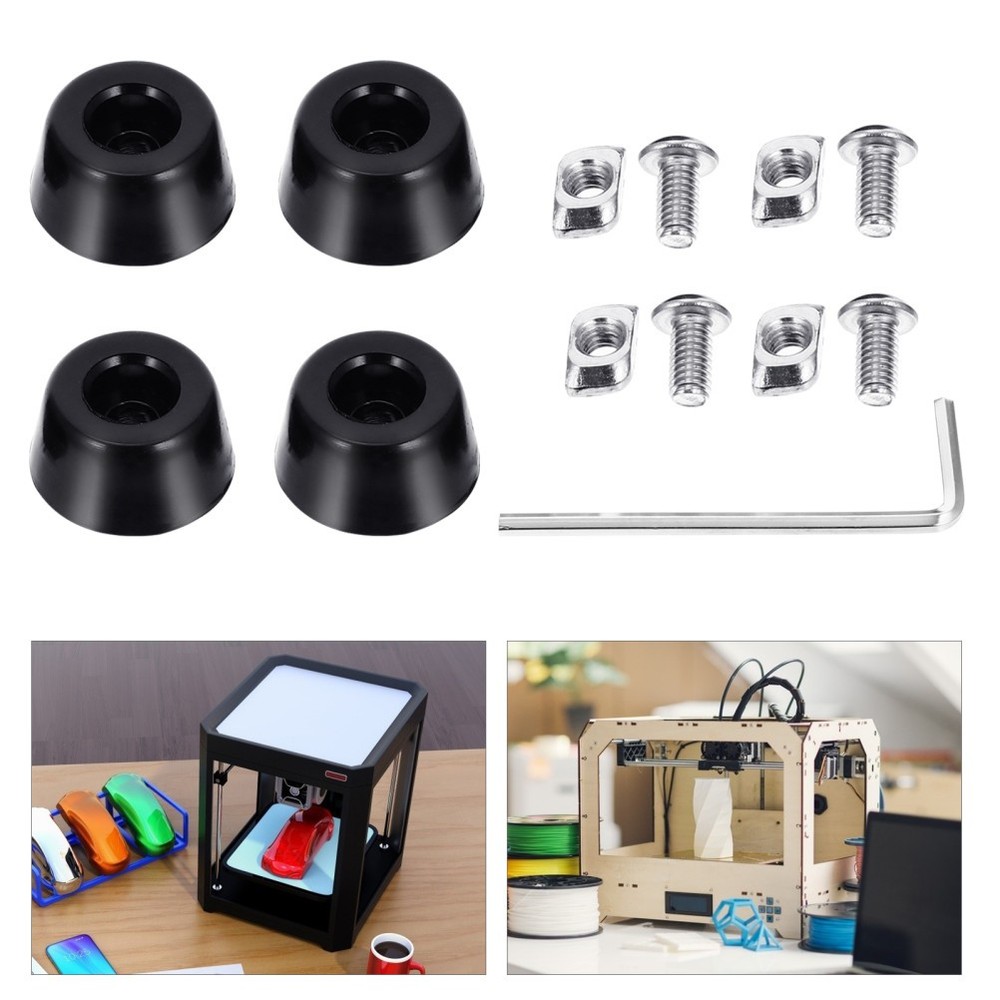 4pcs 3D Printer Accessories Replacement Anti Vibration Rubber Feet Protectors