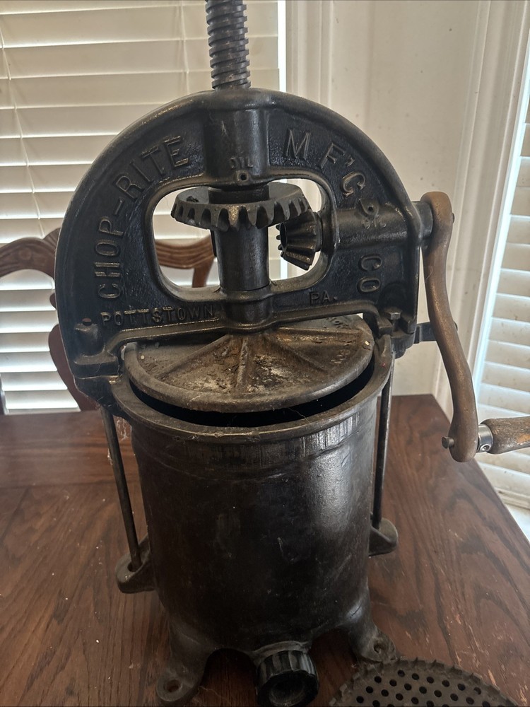 Antique sausage press