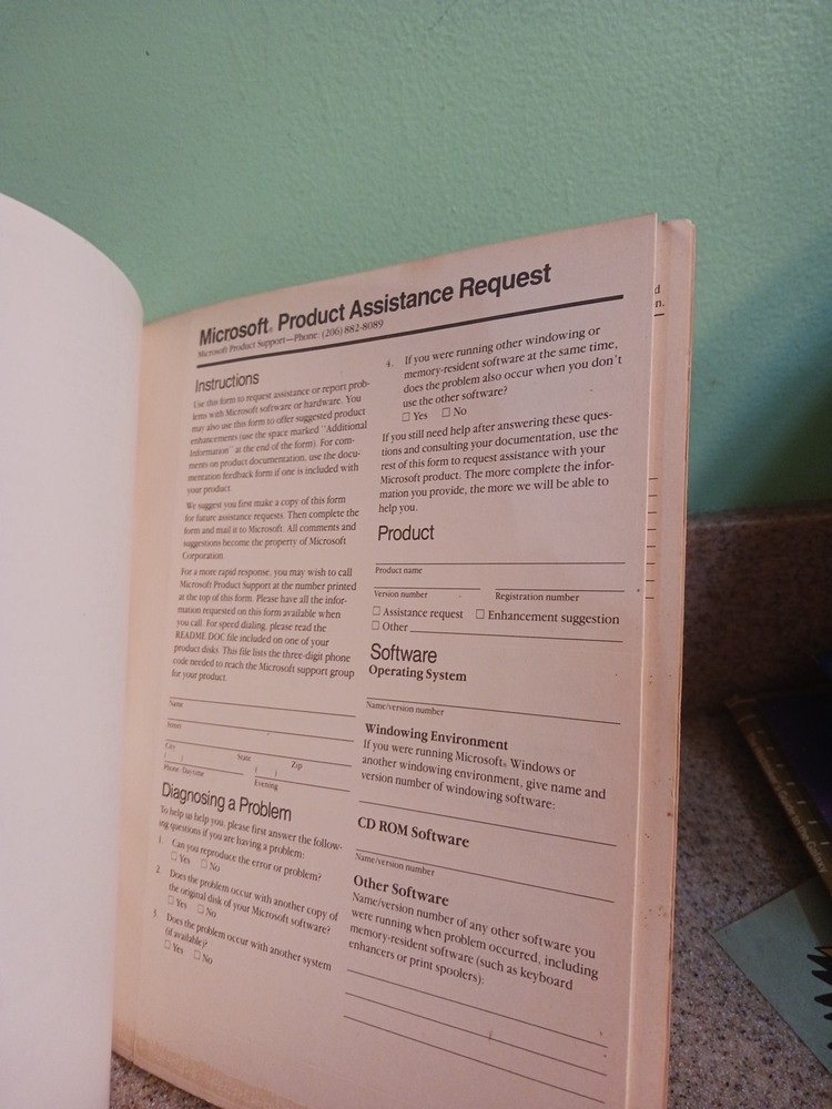 Microsoft QuickBASIC 4.0 1987 IBM PC Users Guide Book Manual Vintage