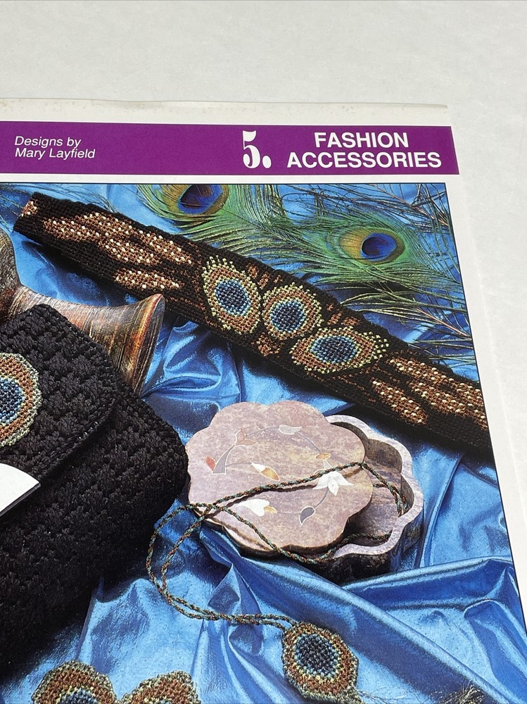 Peacock Set Belt Earring Necklace Annie's Plastic Canvas Pattern