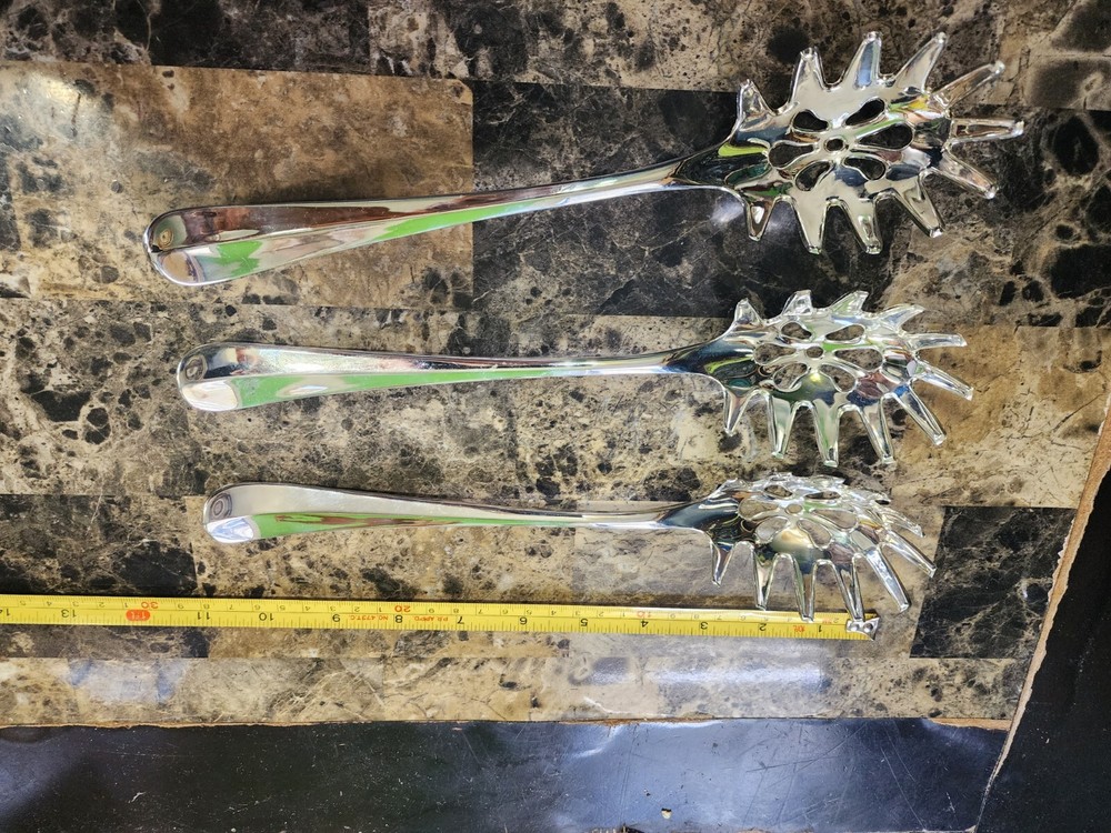 ✅️OLD RATTAIL PATTERN SILVERPLATED PASTA / SPAGHETTI 🍝 SERVER