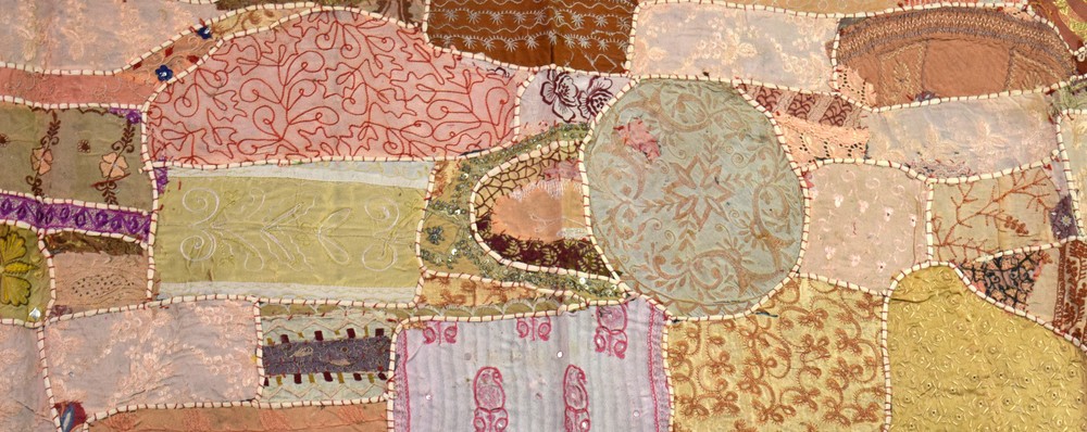 Classic Indian Art Table Runner Tapestry nice Patchwork Embroidery. i17-196