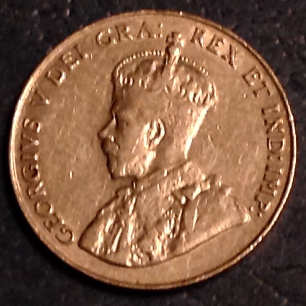 1926  Canada George V Five 5 Cents cd -