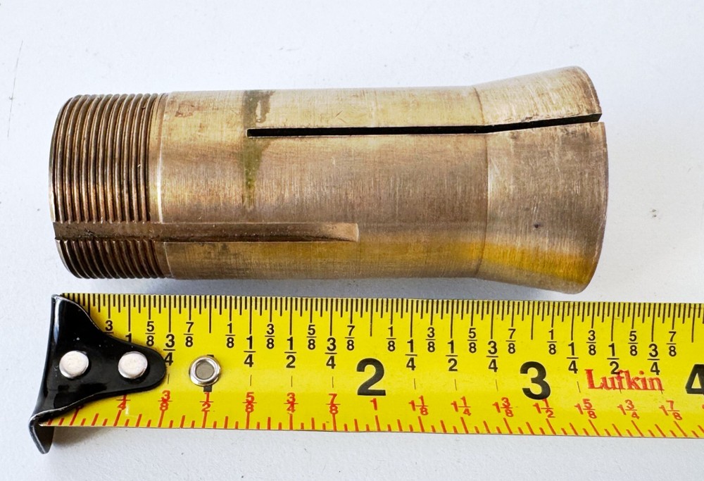MSC Brass Emergency 5C Round Collet Internal/External Threads .673" Counter Bore