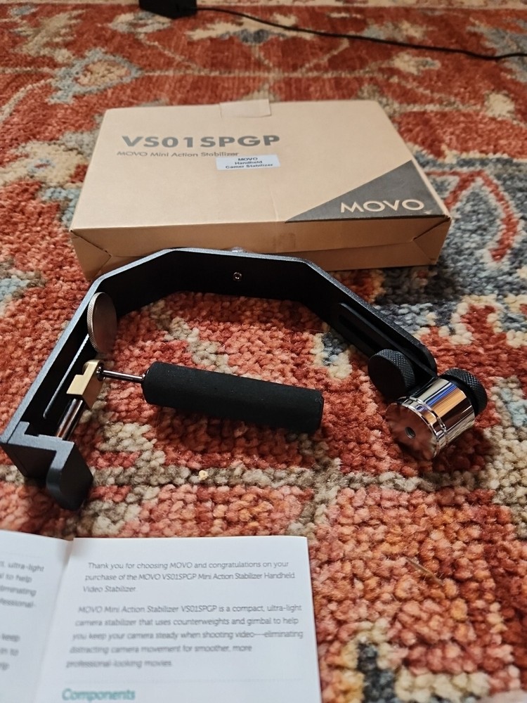 Movo VS01SPGP Video Stabilizer System Counterweights Compact Mirrorless Camera