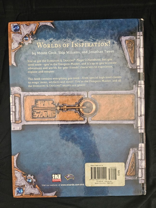 Dungeon Master's Guide, 3rd edition (core rulebook II, 3e, DND)