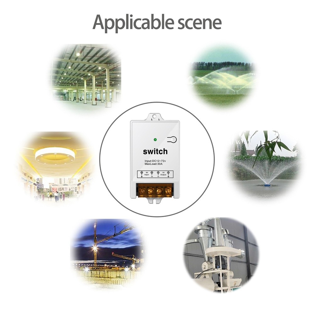 433MHz Remote Control Relay Switch 500m Long Range Wireless Remote Switch