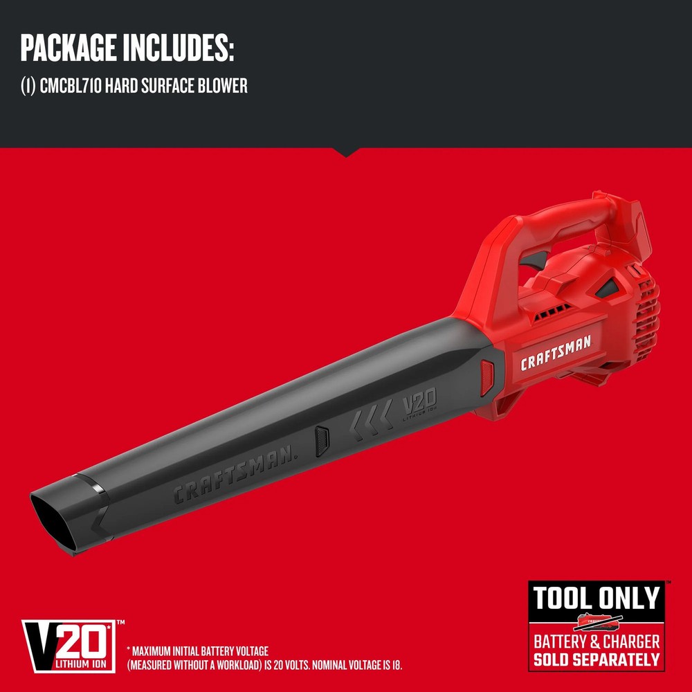 V20* Cordless Hard Surface Blower (Tool Only) - CMCBL710B