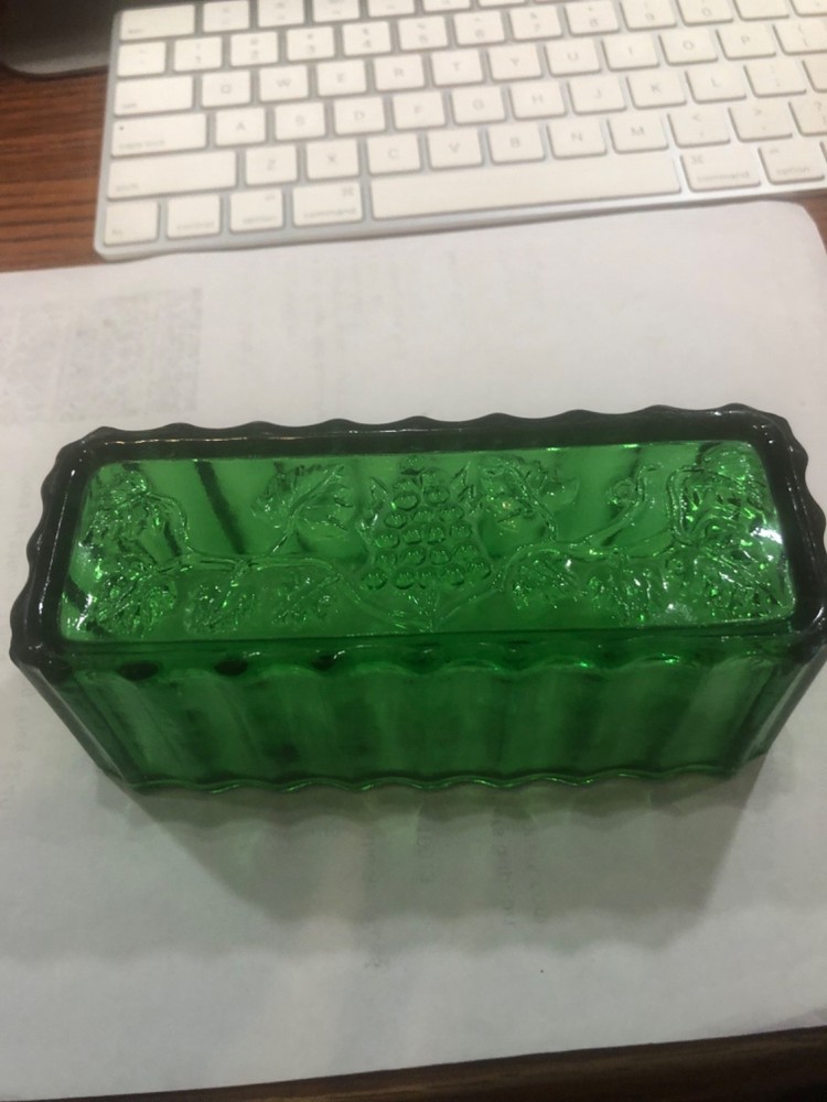 Retro Green Butter Dish Lid