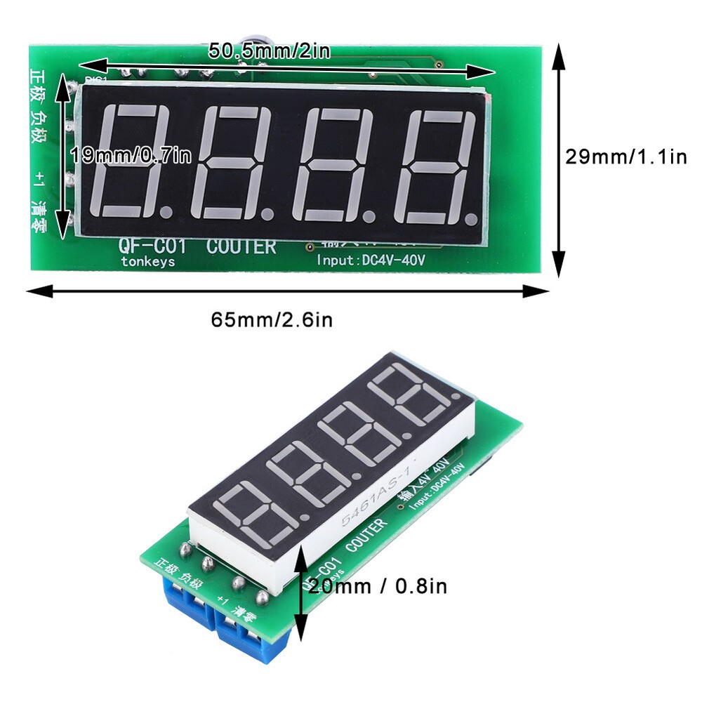Counter Module High Quality 4 Digit Digital With Memory Function QF C04 DC4-40V