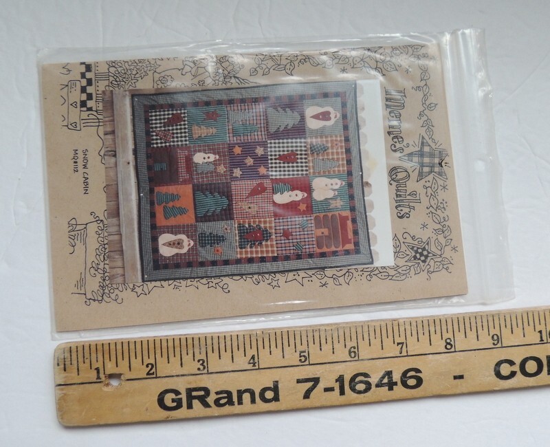 Chenille Patchwork Cozy Quilt Pattern with Matching Pillow Pattern by Plumples