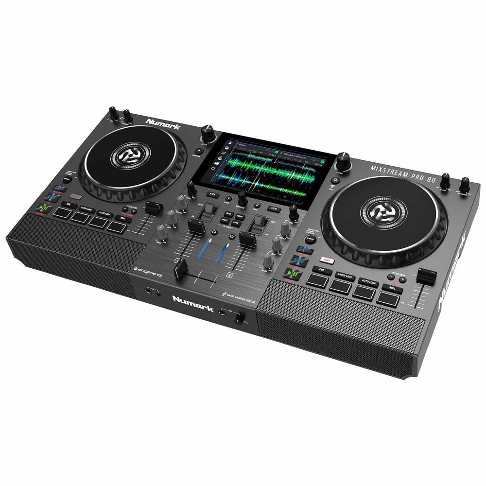 Numark MIXSTREAM PRO GO Streaming Battery Powered DJ Controller w Black Case
