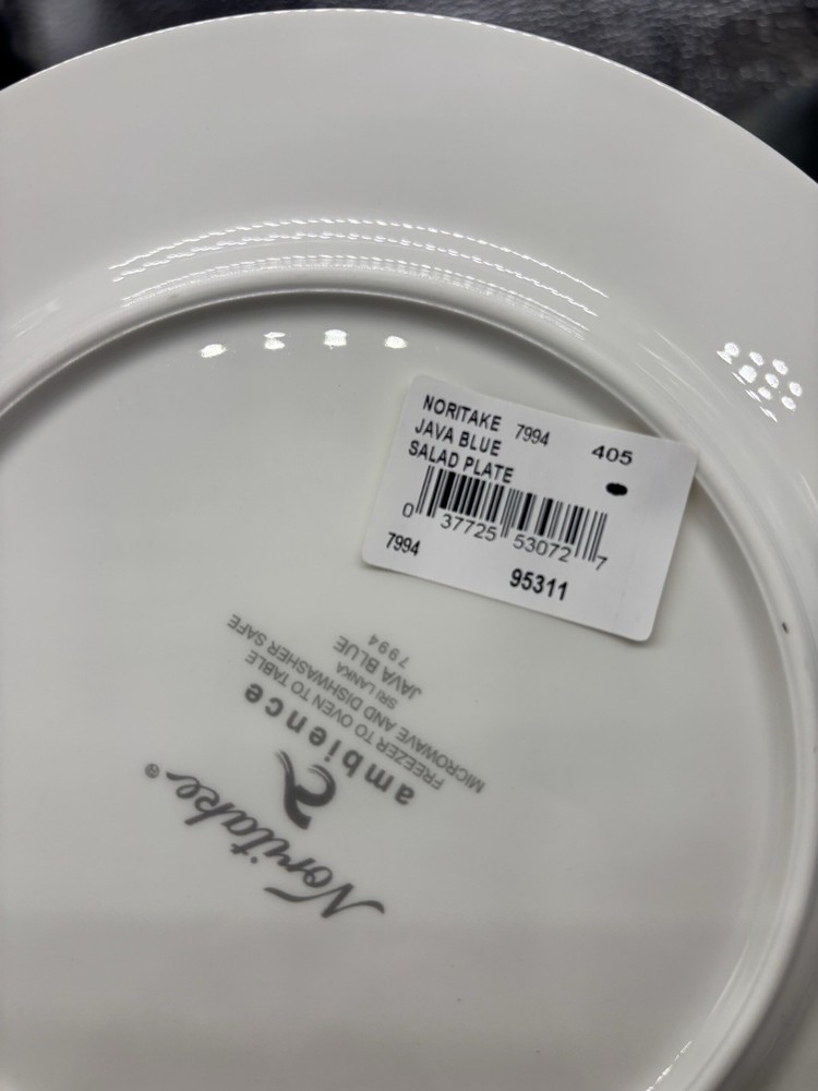 Noritake Ambience Blue Java 4 Pc Setting NIB