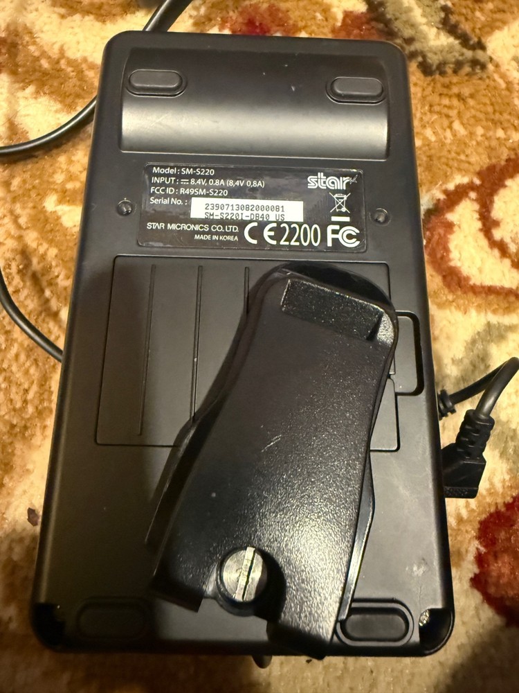 Star S220 Bluetooth Mobile Receipt Printer with Power Adapter - Android iphone