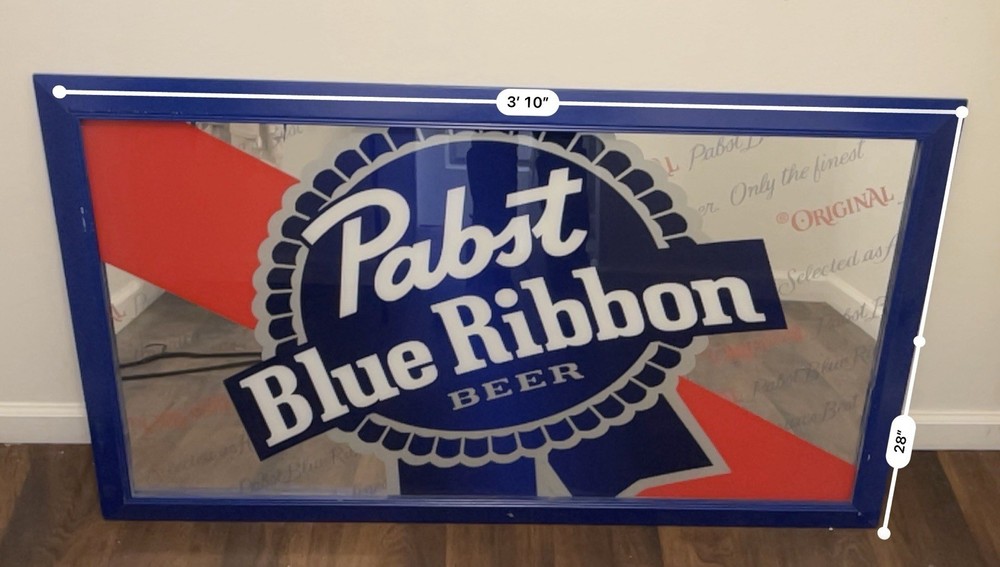 Unique Pabst Blue Ribbon Beer Mirror