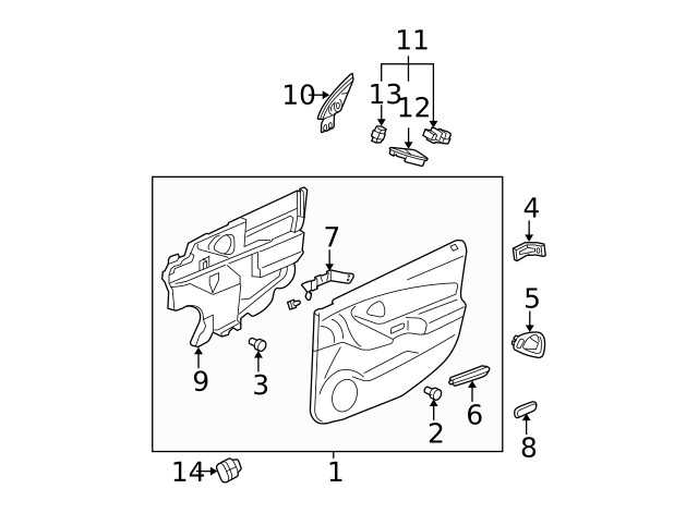 Genuine GM Upper Trim 21993423