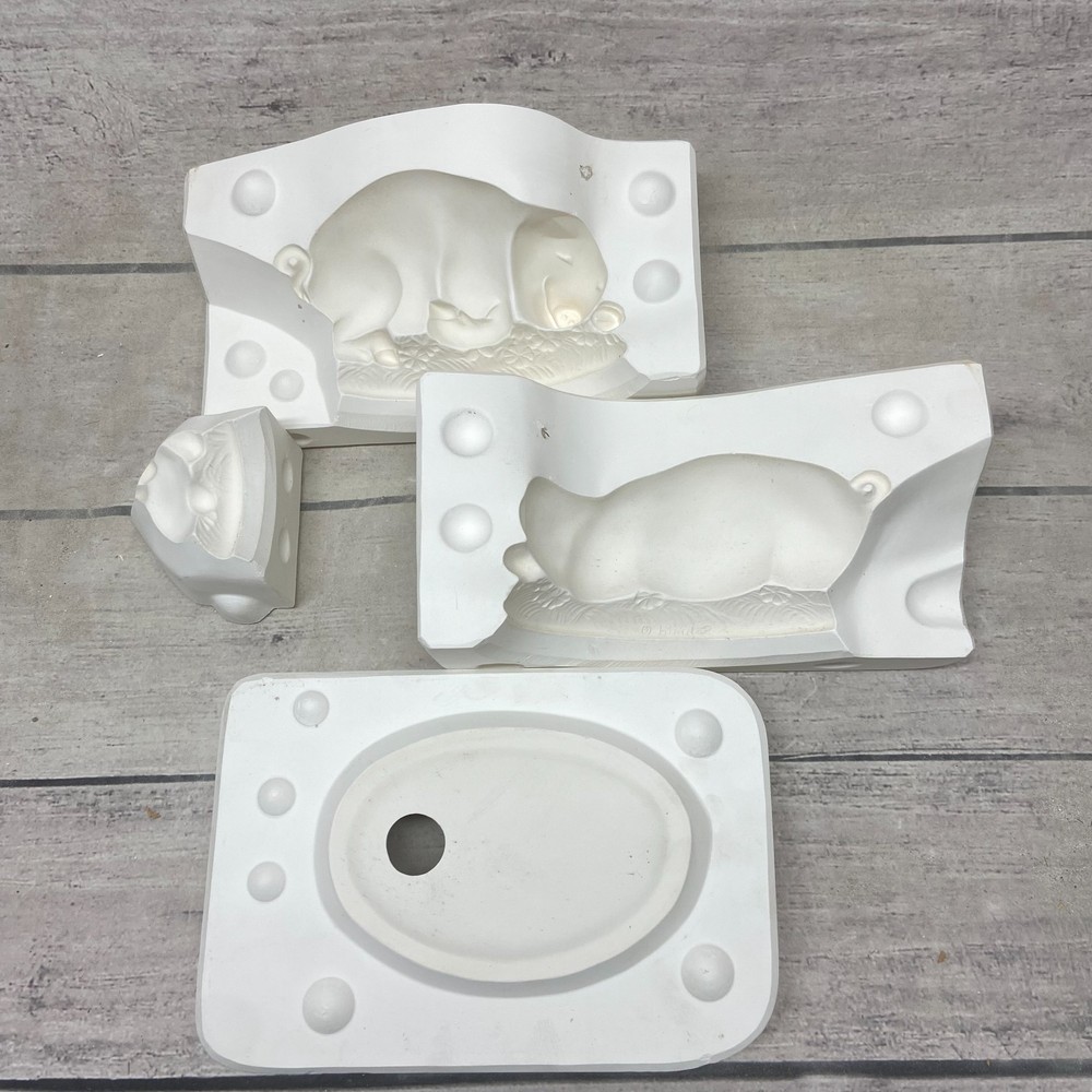 Schmid Ceramic Slip Casting Mold Sleeping Pig #1000