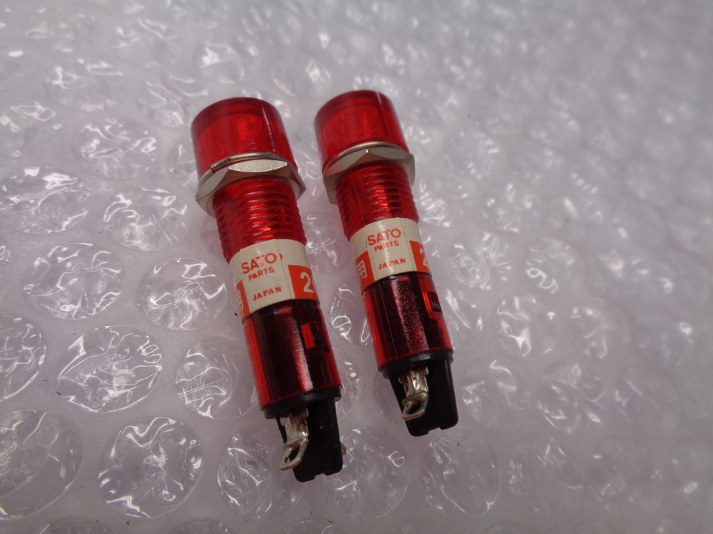 SATO INDICATOR LIGHT RED LOT OF 2 NSNP