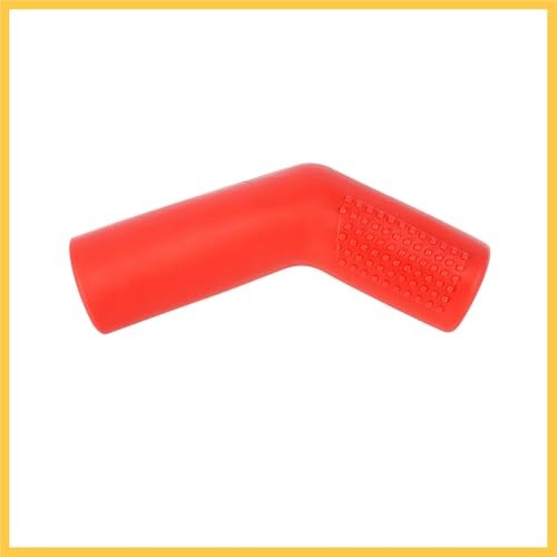 Universal Red Gear Shift Shifter Boot Protector Cover Rubber Pad Cylindrical