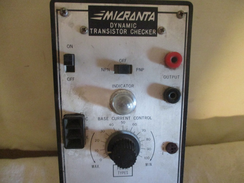 Micronta Dynamic Transistor Checker Vintage Electronic Test Equipment Meter