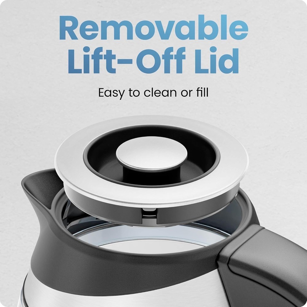 Cordless Electric Kettle, Variable Heat Settings