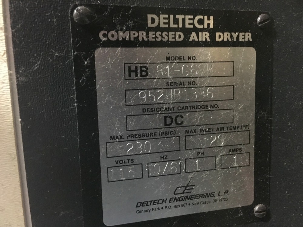 DelTech Hydrobloc Drying System MN: 81-G6SP
