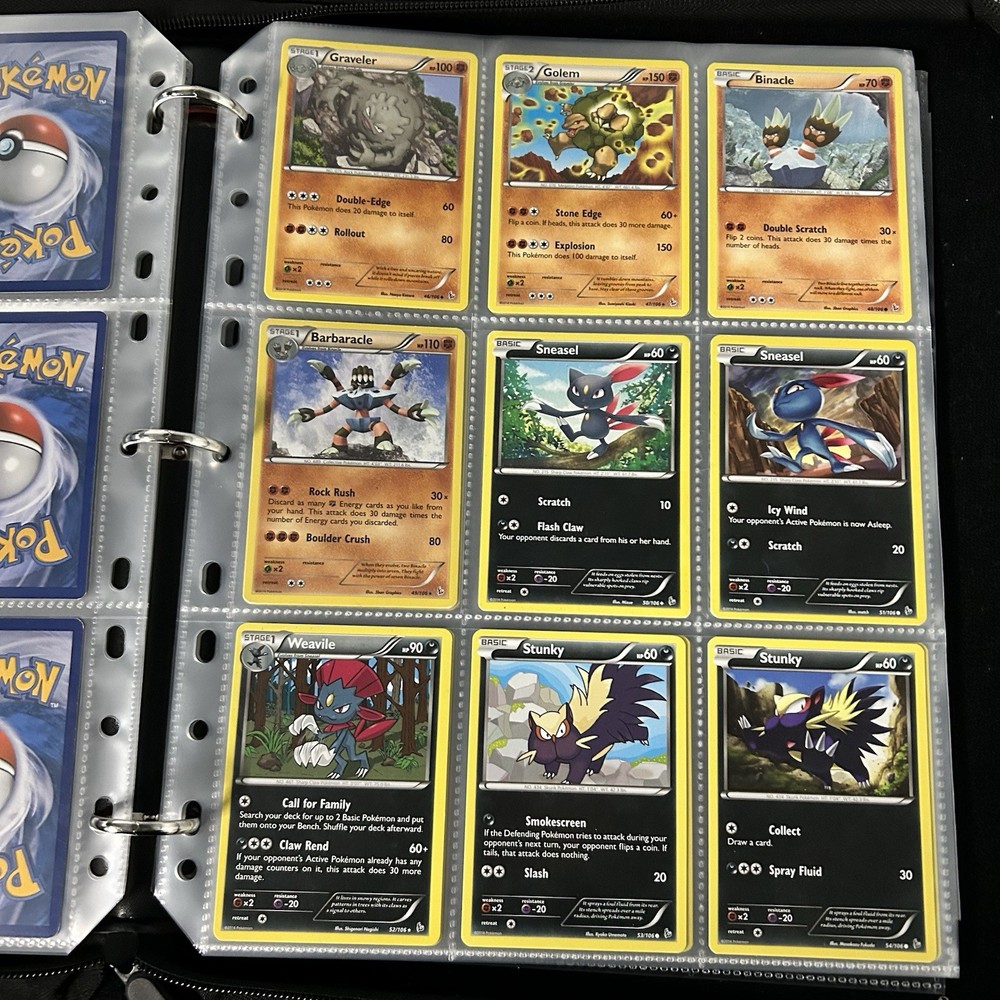Pokemon XY FLASHFIRE - Complete Set - 1-106 TCG Collection Binder