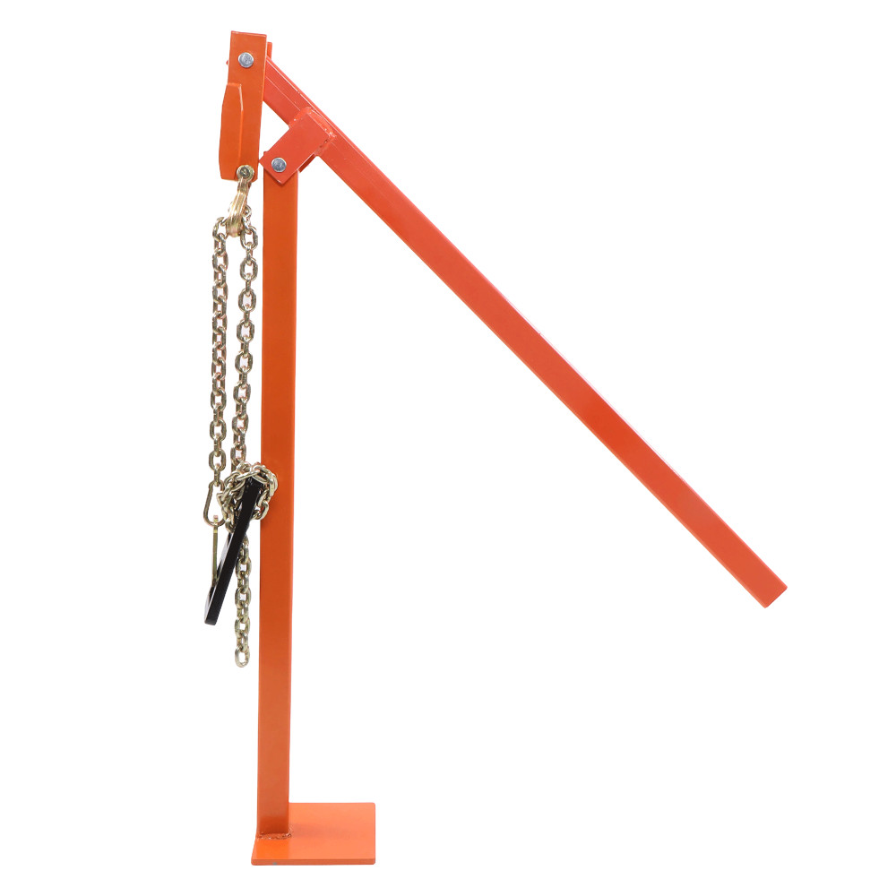 36in T Post Puller Heavy Duty Fence Post Pullers with Puller Plate & 47in Chain