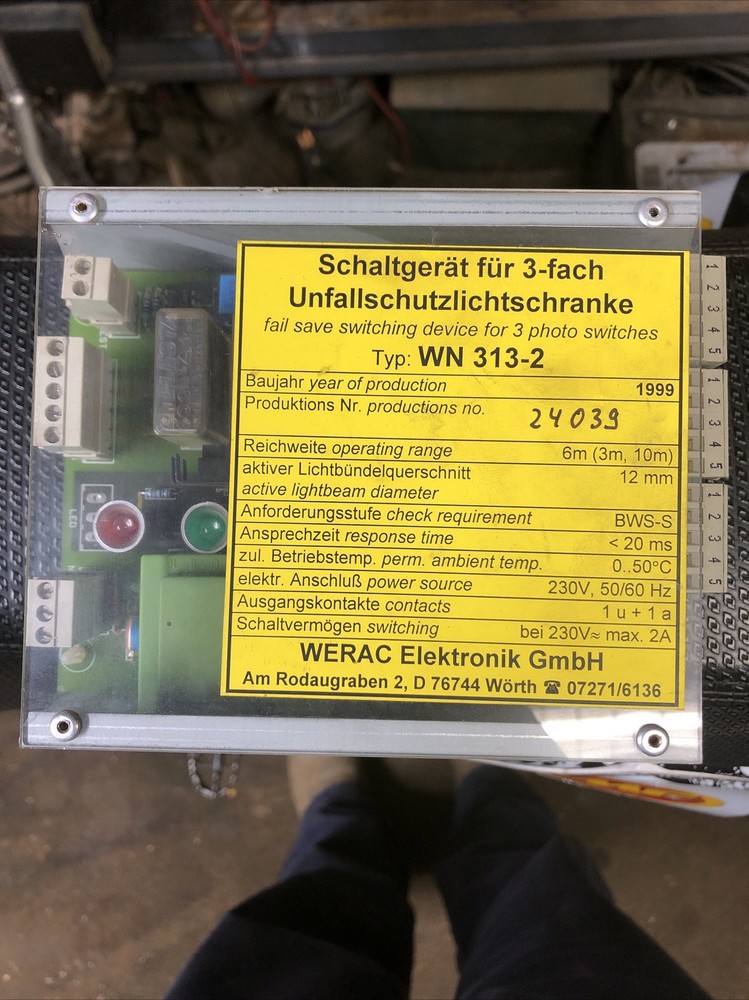 Werac WN 313-2 Fail Save Switching Device 230v-ac