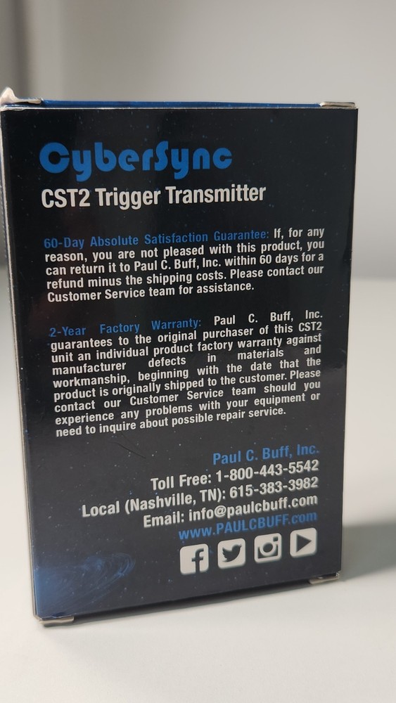 Paul C Buff CyberSync RF Transmitter CST2 Used Good
