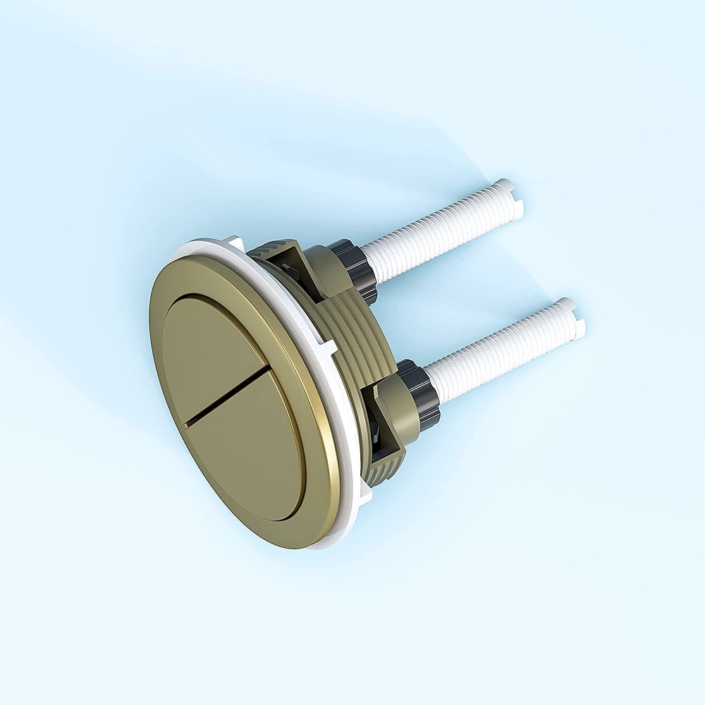 HOROW 48MM Gold Flush Button Dual Flushing Toilet Replacement Button Durable