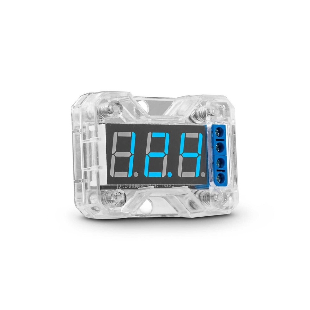 DS18 Stand Alone Volt Meter - Large LED Display, Remote Output