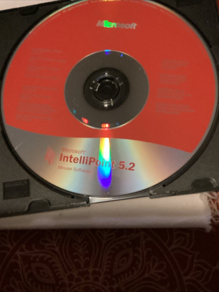 Microsoft IntelliPoint 5.2 Mouse Software Disc