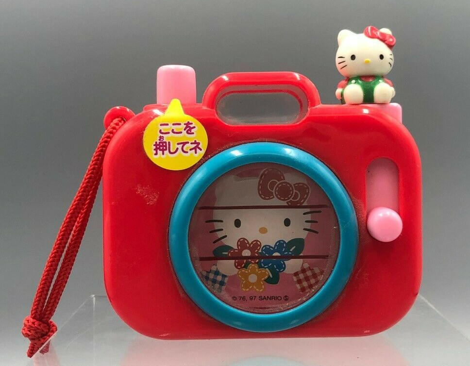 1997 HELLO KITTY Unopen FULL Mechanical CAMERA CANDY CONTAINER Sanrio Vintage