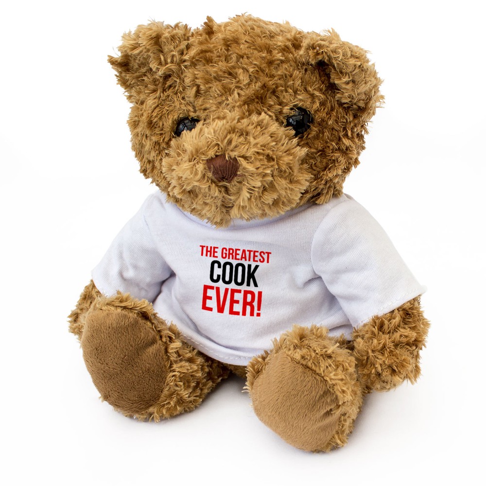 NEW - GREATEST COOK EVER - Teddy Bear - Cute Cuddly Soft - Gift Present Award